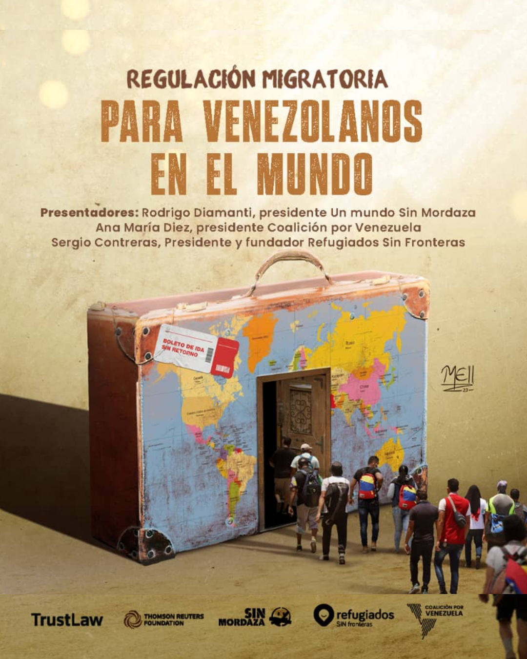Sin Mordaza y Coalición por Venezuela presentaron el Informe de Regulación Migratoria para venezolanos en el mundo