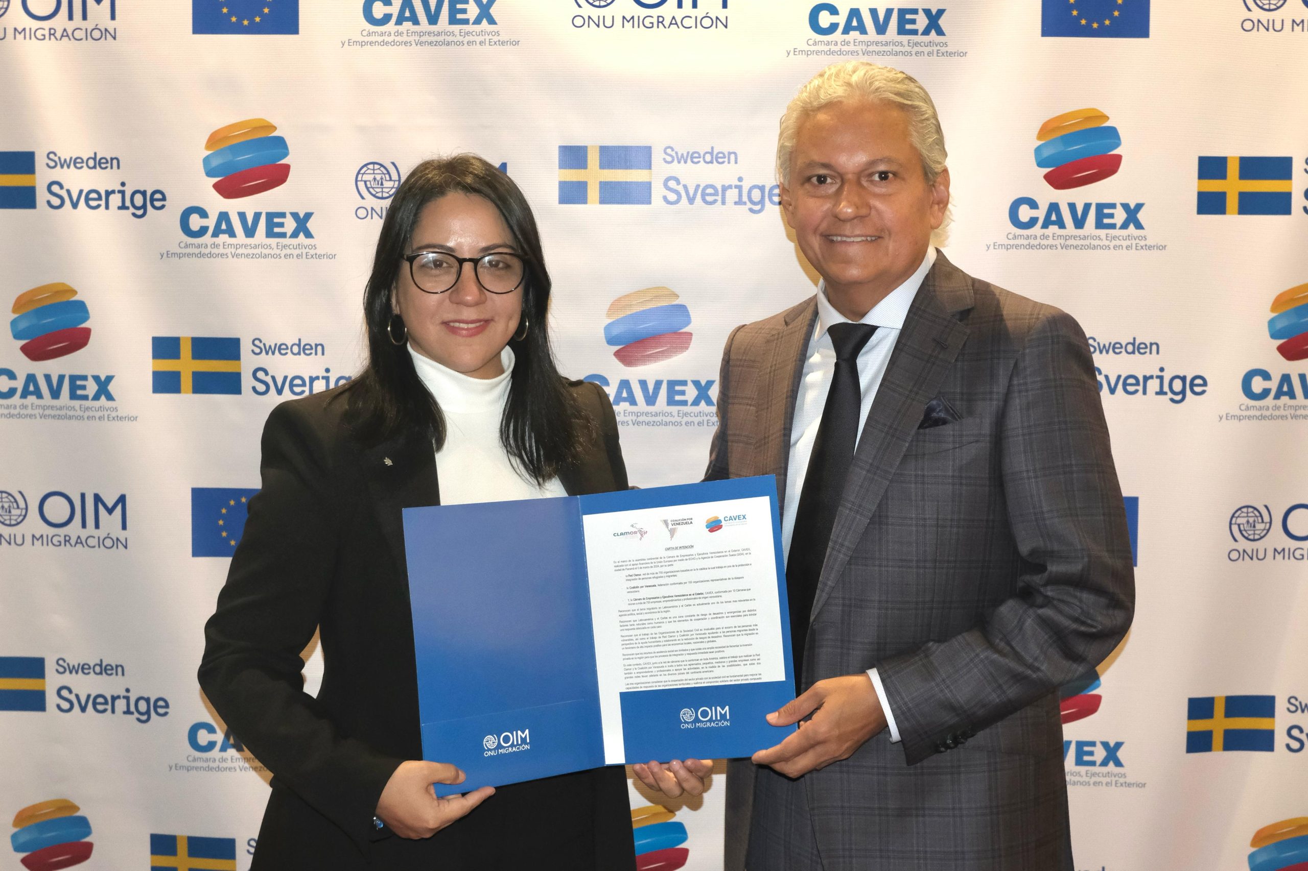 CoaliciónVE y CAVEX firman carta de entendimiento para cooperación en la Cumbre Internacional de Empresarios